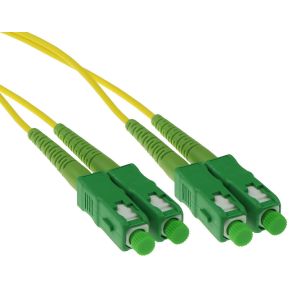 ACT 0.5 meter LSZH Singlemode 9/125 OS2 glasvezel patchkabel duplex met SC/APC connectoren
