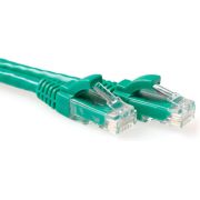 ACT Groene 0,25 meter U/UTP CAT6 patchkabel snagless met RJ45 connectoren
