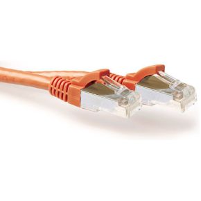 ACT Oranje 7,00 meter SFTP CAT6A patchkabel snagless met RJ45 connectoren