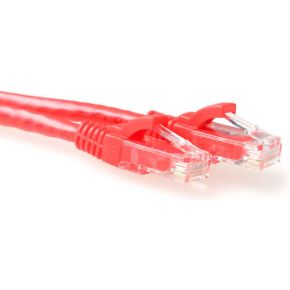Act Rode 025 Meter Utp Cat6A Patchkabel Snagless Met Rj45 Connectoren act kopen in de aanbieding