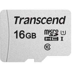 Transcend 300S 16GB MicroSDXC UHS-I Klasse 10 flashgeheugen