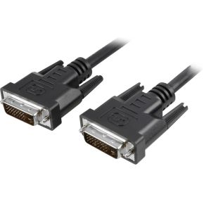 Techly 5.0m DVI-D Dual Link M/M 5m DVI-D DVI-D Zwart DVI kabel