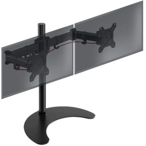Techly Desk Stand for 2 Monitor 13-27  with Base h.400m ICA-LCD 3410 27  Vrijstaand Zwart
