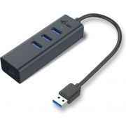 i-tec Metal U3METALG3HUB USB 3.0 (3.1 Gen 1) Type-A 5000Mbit/s Grijs hub & concentrator