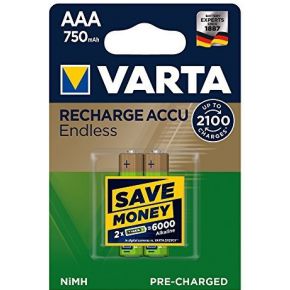 1X2 Varta Recharge Accu Endless 750 Mah Aaa Micro Nimh varta kopen in de aanbieding