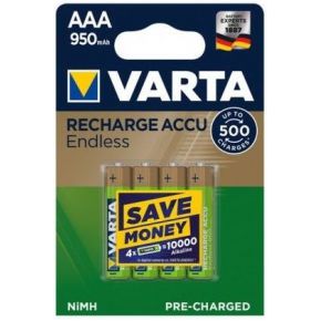 1X4 Varta Recharge Accu Endless 950 Mah Aaa Micro Nimh varta kopen in de aanbieding