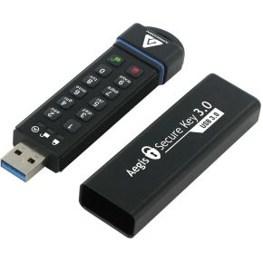 Apricorn Aegis Secure Key 3.0 240GB USB 3.0 (3.1 Gen 1) USB-Type-A-aansluiting Zwart USB flash drive