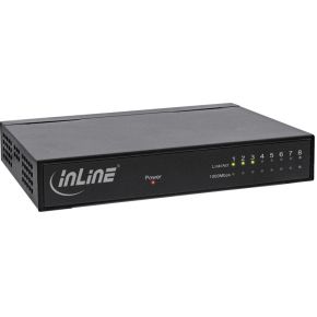 InLine 32308M Gigabit Ethernet (10/100/1000) Zwart netwerk- netwerk switch