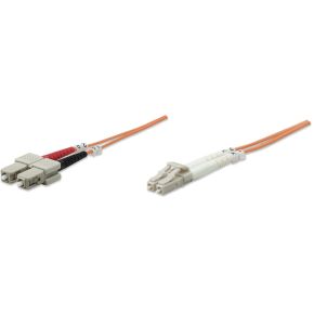 Intellinet 470377 2m LC SC LSZH OM2 Oranje Glasvezel kabel