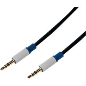 LogiLink BASC15 1.5m 3.5mm 3.5mm Zwart, Blauw, Grijs audio kabel