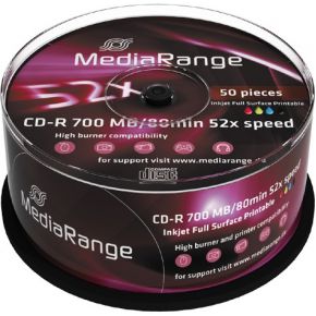 Mediarange Mr208 Cd R 700Mb 50Stuks Lege Cd mediarange kopen in de aanbieding