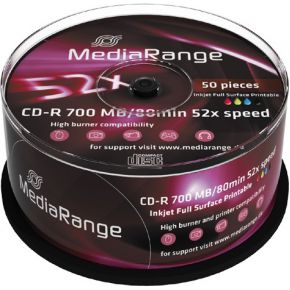 MediaRange MR208 CD-R 700MB 50stuk(s) lege cd