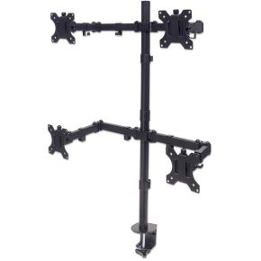 Manhattan 461566 32 Klem Zwart Flat Panel Bureau Steun manhattan kopen in de aanbieding