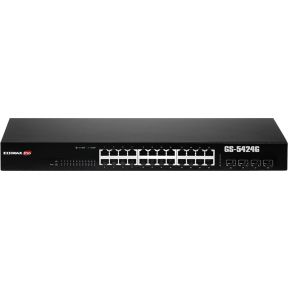 Edimax GS-5424G Managed Gigabit Ethernet (10/100/1000) 1U Zwart netwerk-switch