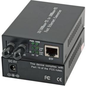 EFB Elektronik EL022V2 100Mbit/s 1310nm Multimode Zwart netwerk media converter