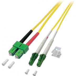 EFB Elektronik O0387.15 15m 2x SC 2x LC LSZH OS2 Geel Glasvezel kabel
