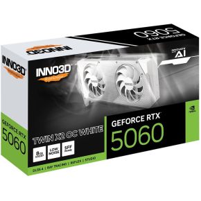 Inno3D Nvidia Geforce Rtx 5060 Twin X2 Oc White - Pcie 5.0 - 1X Hdmi 2.1 - 3X videokaart - afbeelding 4