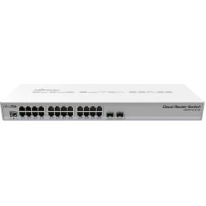Mikrotik CRS326-24G-2S+RM L2 Gigabit Ethernet (10/100/1000) Power over Ethernet (PoE) Grijs netwerk-