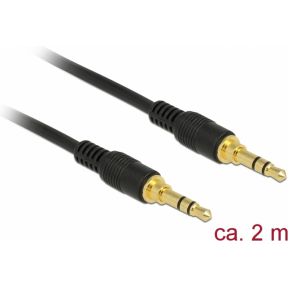 DeLOCK 85549 2m 3.5mm 3.5mm Zwart audio kabel