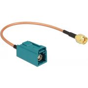 DeLOCK 89664 0.2m FAKRA Z RP-SMA Bruin, Groen coax-kabel