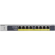 Netgear-GS108LP-Unmanaged-Gigabit-Ethernet-10-100-1000-Power-over-Ethernet-PoE-Zwart-Grijs-netwerk-switch