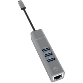 Terratec Connect c2 USB 3.0 (3.1 Gen 1) Type-C 5000Mbit/s Zilver hub & concentrator