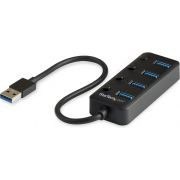 StarTech.com HB30A4AIB USB 3.0 (3.1 Gen 1) Type-A 5000Mbit/s Zwart hub & concentrator