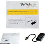 StarTech-com-HB30A4AIB-USB-3-0-3-1-Gen-1-Type-A-5000Mbit-s-Zwart-hub-concentrator