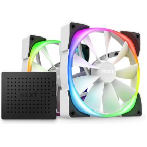NZXT Aer RGB 2 - 140mm Twin & Controller - White Edition