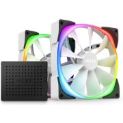 NZXT Aer RGB 2 - 140mm Twin & Controller - White Edition