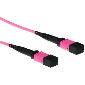 ACT 10 meter Multimode 50/125 OM4 glasvezel patchkabel polarity A met MTP female connectoren