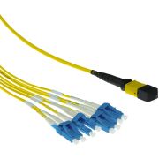 ACT 2 meter Singlemode 9/125 OS2 fanout patchkabel 1 X MTP female - 6 X LC duplex 12 vezels