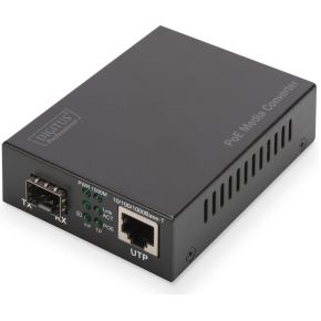 Digitus DN-82140 1000Mbit/s Zwart netwerk media converter