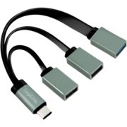 LogiLink UA0315 USB 3.0 (3.1 Gen 1) Type-C 5000Mbit/s naar 3x USB A