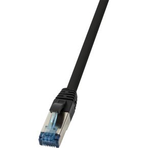 LogiLink CQ6095S S/FTP (S-STP) Zwart 10m Cat6a netwerkkabel