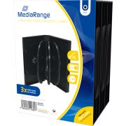 MediaRange BOX35-8 Jewel case 8schijven Zwart CD-doosje