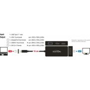 Delock-63929-Adapter-USB-Type-C-male-VGA-HDMI-DVI-DisplayPort-female-zwart