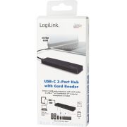 LogiLink-UA0312-USB-3-0-hub-3-1-Gen-1-Type-C-5000Mbit-s-Zwart