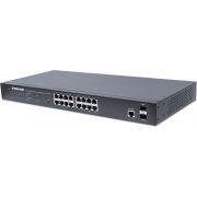 Intellinet 561198 Managed L2+ Gigabit Ethernet (10/100/1000) Power over Ethernet (PoE) 1U Zwart netw netwerk switch