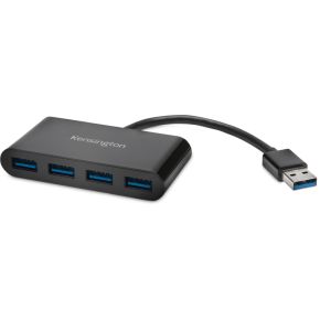 Kensington Uh4000 Hub Concentrator Usb 30 31 Gen 1 Type A 5000 Mbits Zwart kensington kopen in de aanbieding