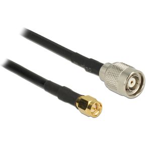 Delock 89513 5M Rp Tnc Sma Zwart Coax Kabel delock kopen in de aanbieding