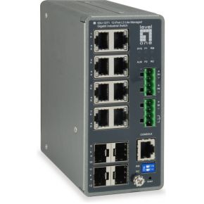 LevelOne IGU-1271 Managed L3 Gigabit Ethernet (10/100/1000) Grijs netwerk switch