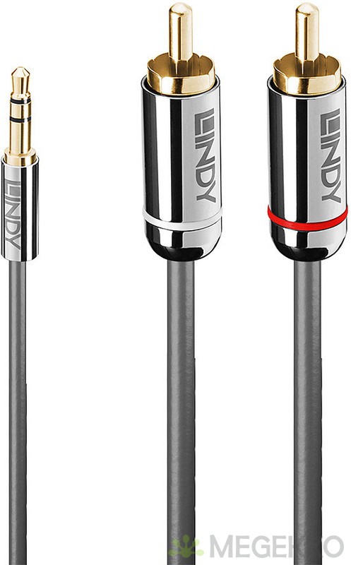 Dynavox Estéreo Cable Audio 5m 3,5mm a Rca (Enchufe-Enchufe