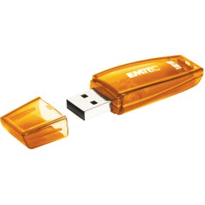 Emtec C410 USB flash drive 128 GB 2.0 USB-Type-A-aansluiting Oranje