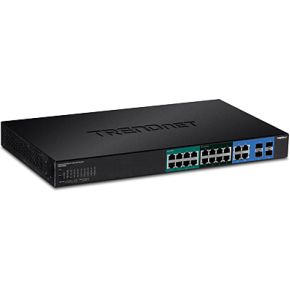 Trendnet TPE-204US netwerk- Managed Gigabit Ethernet (10/100/1000) Zwart 1U Power over Etherne netwerk switch