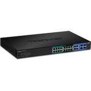 Trendnet TPE-204US netwerk- Managed Gigabit Ethernet (10/100/1000) Zwart 1U Power over Etherne netwerk switch