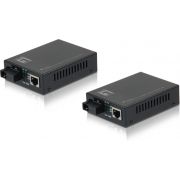 LevelOne-FVT-2202-100Mbit-s-Zwart-netwerk-media-converter