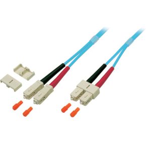 EFB Elektronik O7413.0,5 Glasvezel kabel 0,5 m OM3 2x SC Turkoois