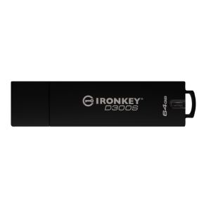 Kingston Technology D300S USB flash drive 64 GB 3.0 (3.1 Gen 1) USB-Type-A-aansluiting Zwart