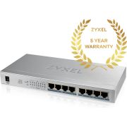 ZyXEL-GS1008HP-Unmanaged-Gigabit-Ethernet-10-100-1000-Grijs-Power-over-Ethernet-PoE-netwerk-switch